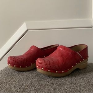 Size 36 Red Dansko Clogs